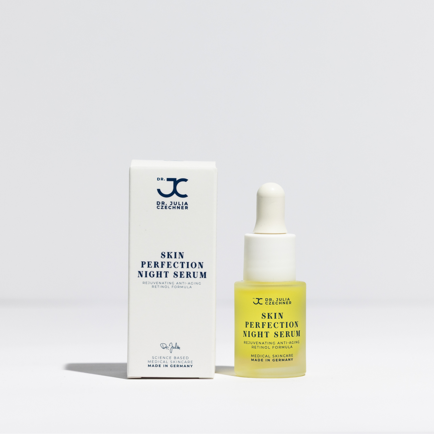 Skin Perfection Night Serum neben seiner Umverpackung