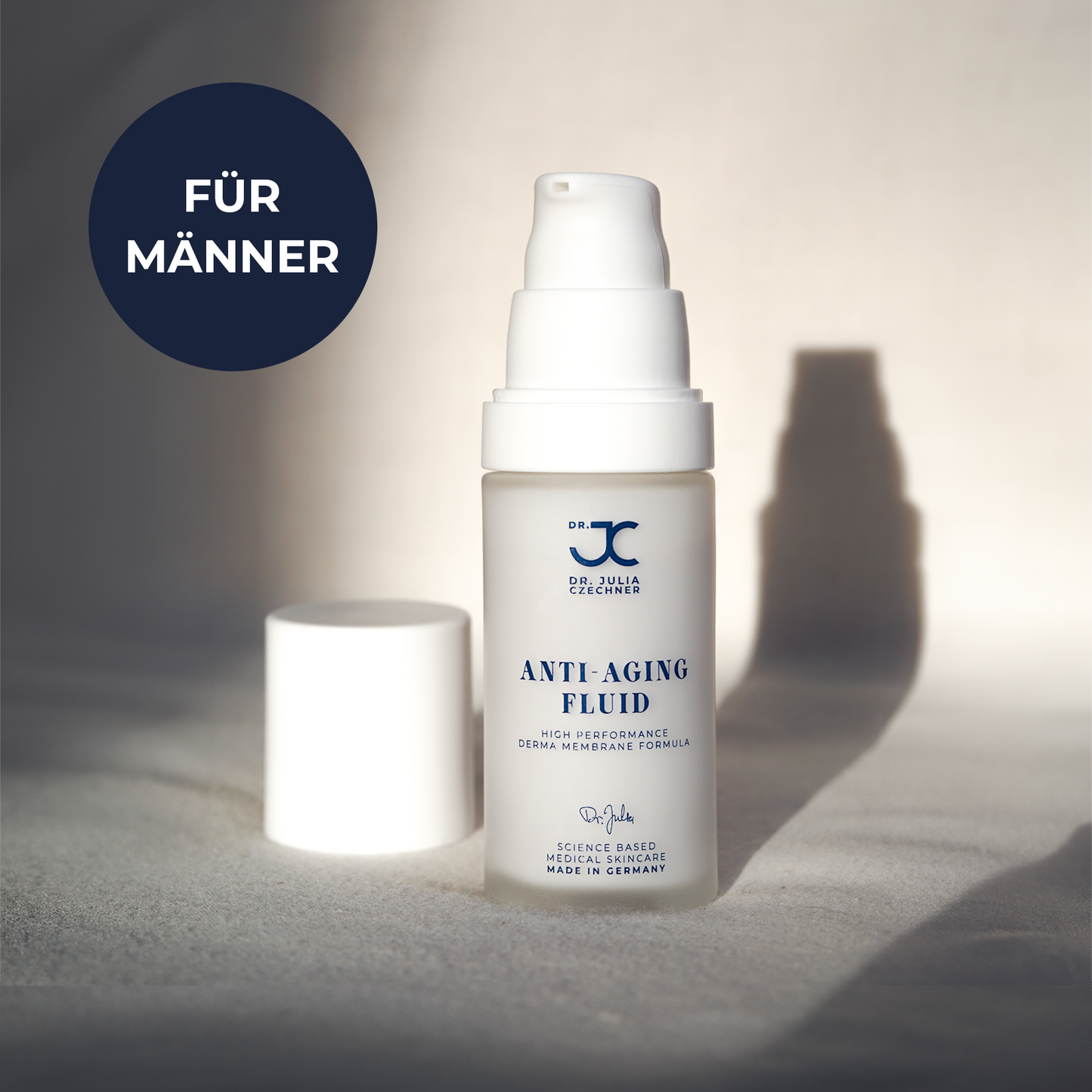 Anti-Aging Fluid For Men mit abgenommener Kappe, Hinweis Für Männer